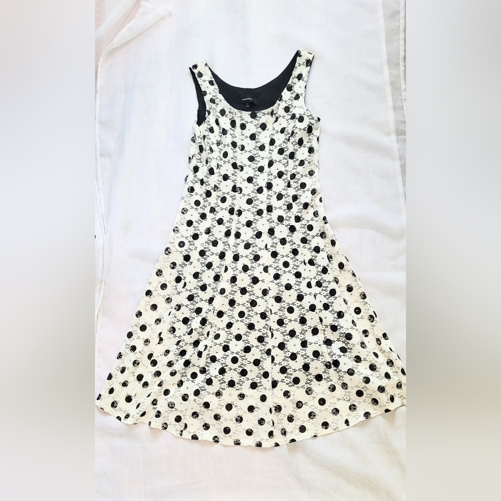 NWOT!Polka-Dot Lace Sleeveless Women's Formal Summer Midi Cocktail Party Dress 6 - Picture 8 of 16